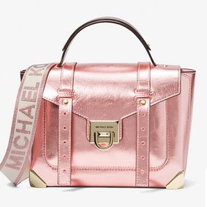 🌺 MICHAEL KORS Manhattan Medium Patent Satchel🌺